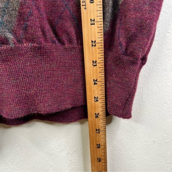 Jack Henry 100% Virgin Wool Argyle Mens Vest Size XL - Picture 9 of 9